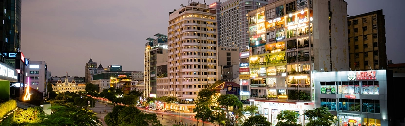 The Cafe Apartment przy ulicy Nguyen Hue w Ho Chi Minh City