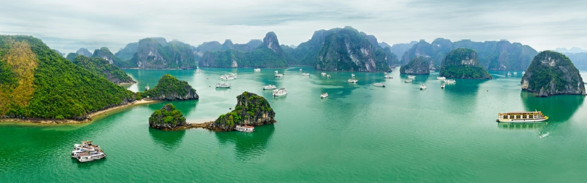 Rejs po zatoce Ha Long wpisanej na Listę Światowego Dziedzictwa UNESCO